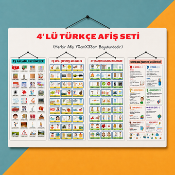 4′ LÜ TÜRKÇE AFİŞ SETİ