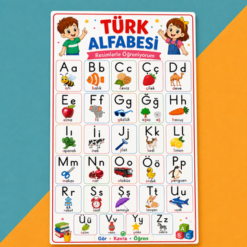 Resimli Türk Alfabesi Afişi