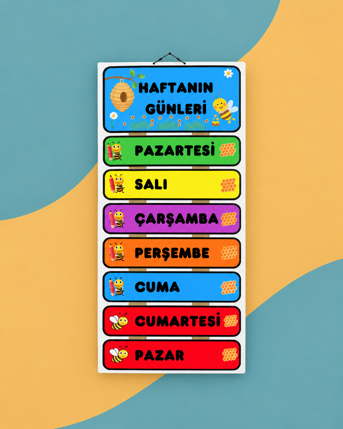 HAFTANIN GÜNLERİ AFİŞİ(mandallı)